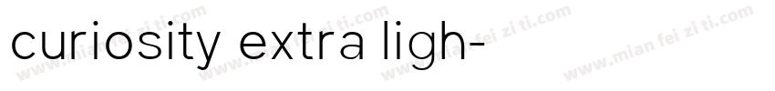 curiosity extra ligh字体转换